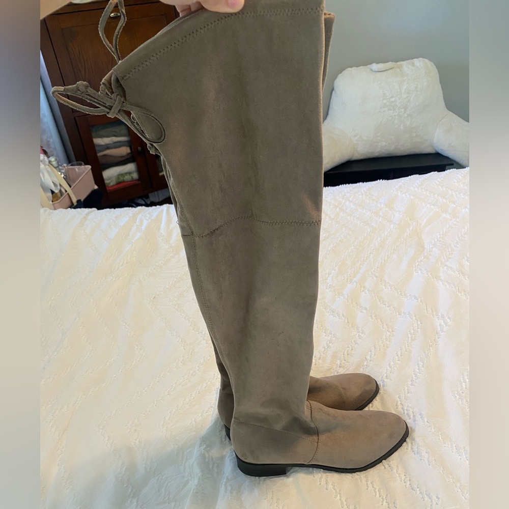 Over the Knee Brown Suede Boots (brand new)